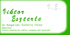 viktor eszterle business card